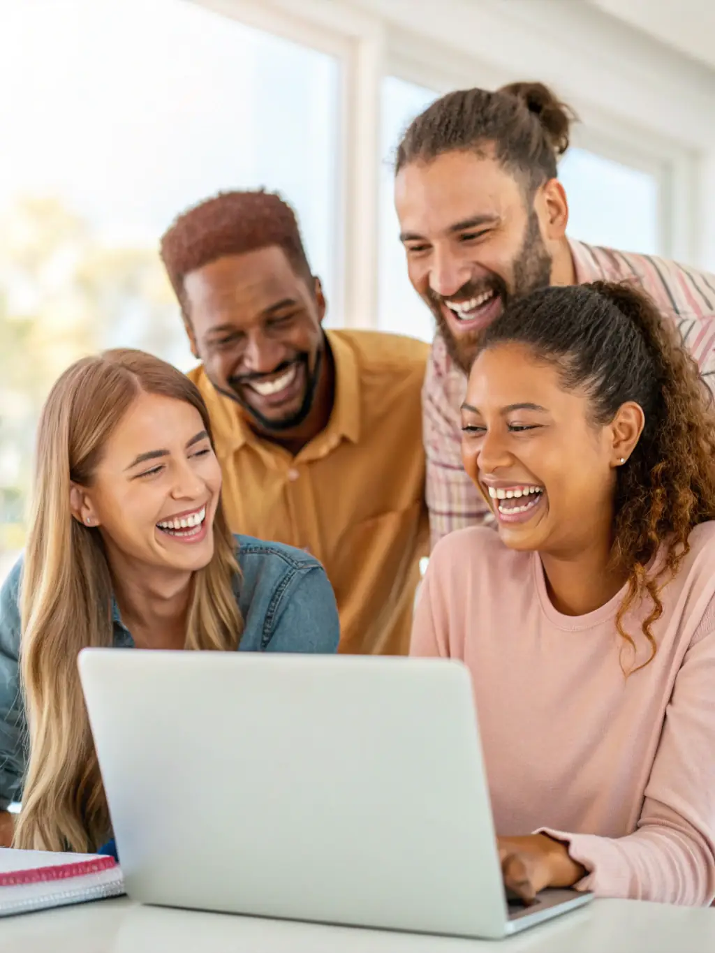 A diverse group of people are participating in a virtual crypto community meetup, sharing insights and asking questions.